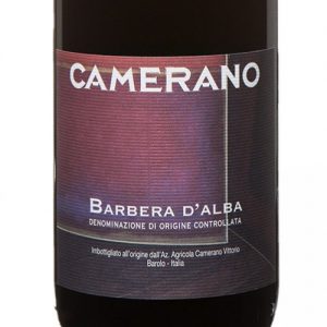 dettaglio etichetta barbera alba camerano